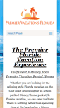 Mobile Screenshot of premiervacationsflorida.com